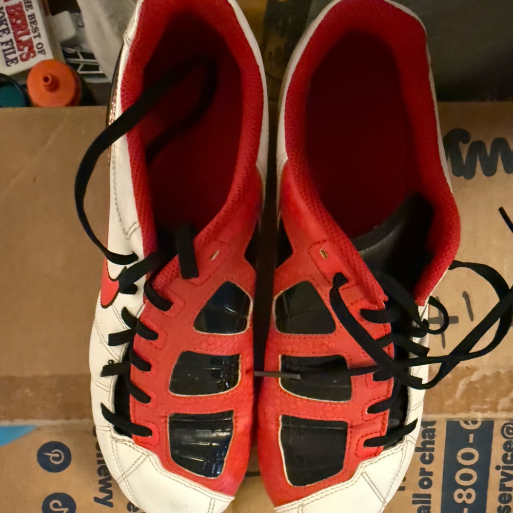 Nike Red and White Sneakers